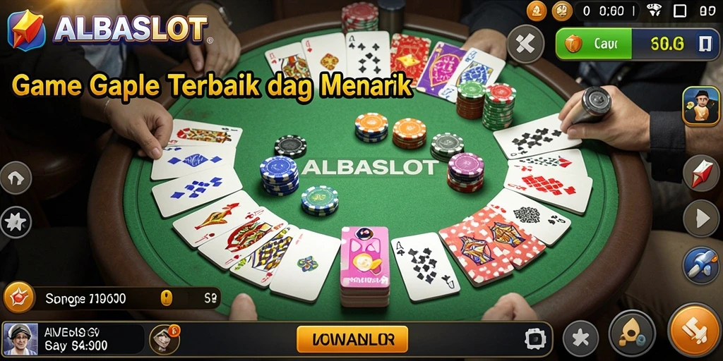 Screenshot gameplay Gaple seru di ALBASLOT.