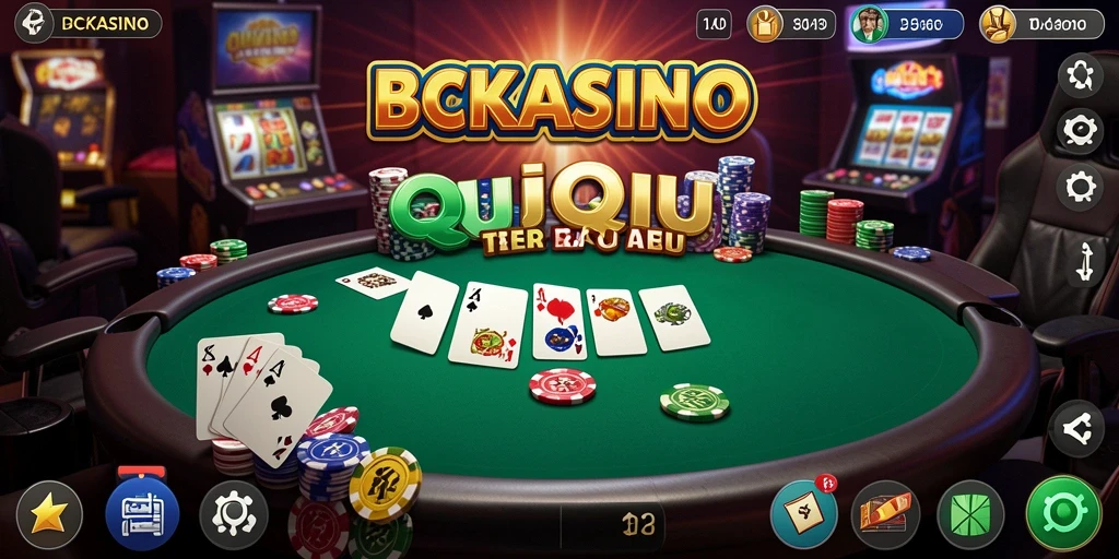 Screenshot dari gameplay QiuQiu di BCKASINO