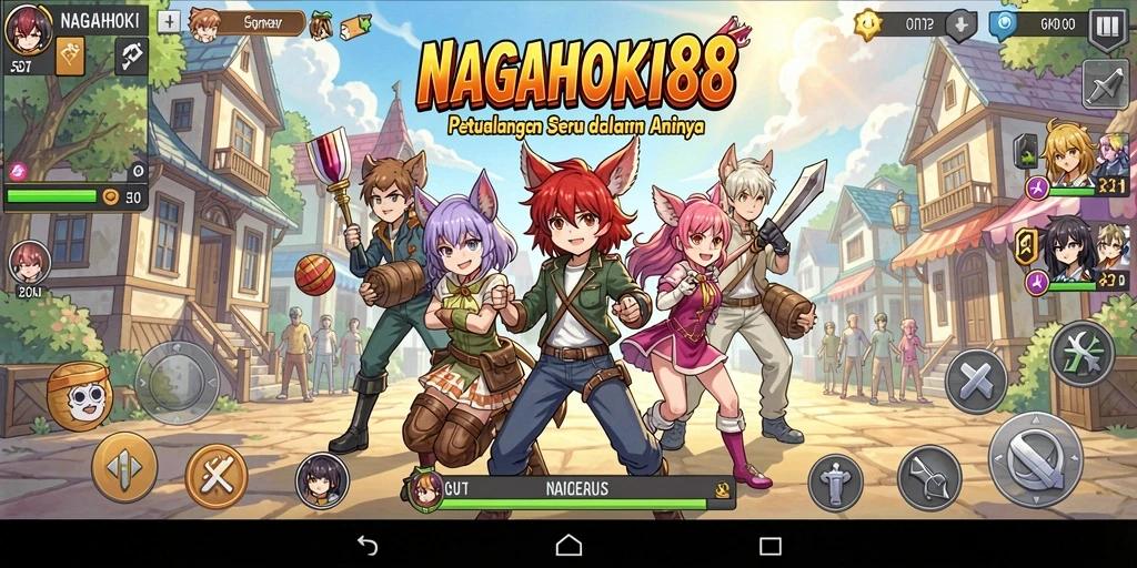 Tampilan gameplay NAGAHOKI88 yang menakjubkan dan penuh warna.