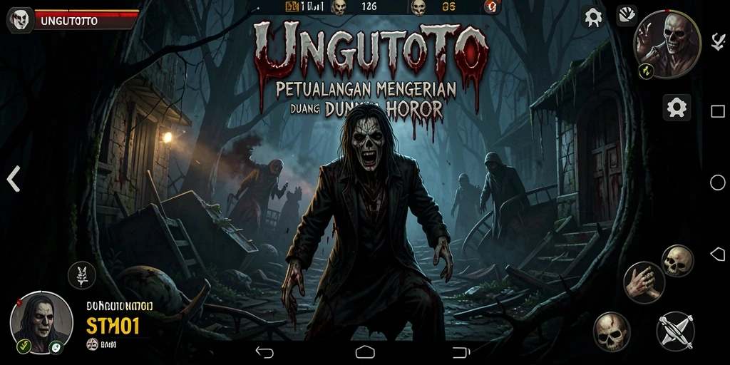 Tangkapan layar menampilkan situasi menegangkan dalam gameplay UNGUTOTO.