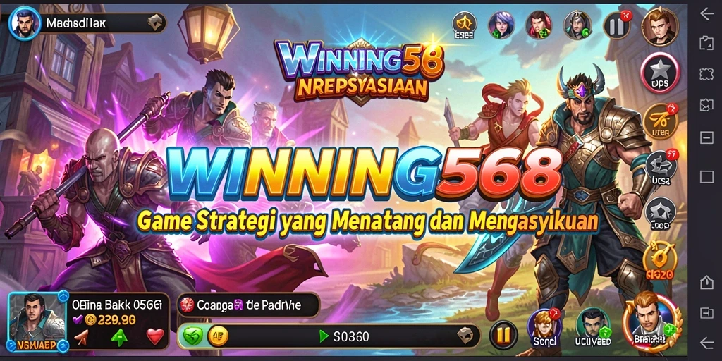 Tangkapan layar dari gameplay WINNING568 yang menunjukkan aksi strategi yang mendebarkan.