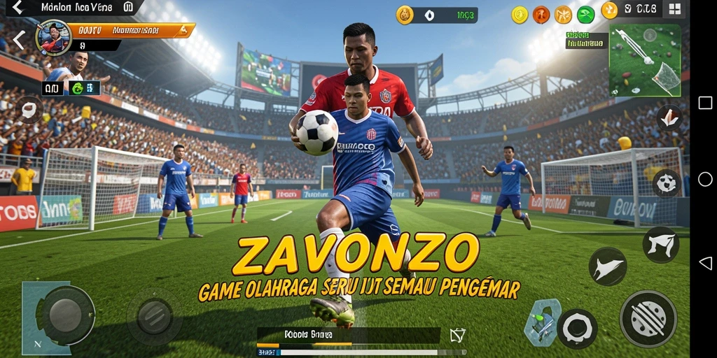Tampilan gameplay ZAVONZO yang mendebarkan dan seru.
